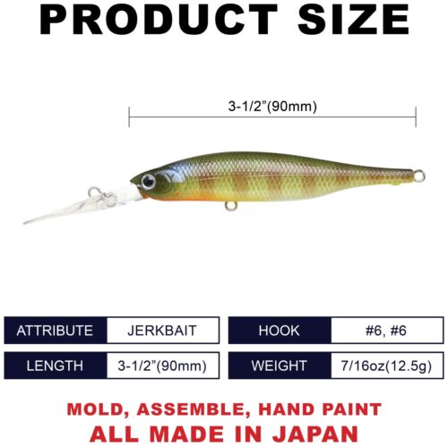 LUCKY CRAFT Lightning Staysee 90SP - 269 BE Gill (1qty) Jerkbait - Picture 2 of 6