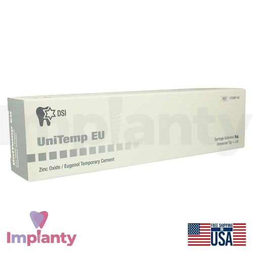 Dental UniTemp EU Óxido de Zinc/Eugen0l Cemento Temporal 10 ml Odontología Restauración - Imagen 3 de 6