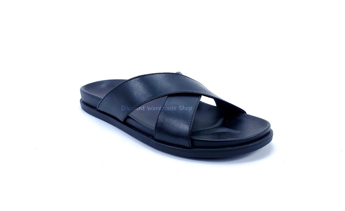 New Mens Size 12 M Alfani Codi Cross Strap Sandals Black And Tan Alfani Men main image 4