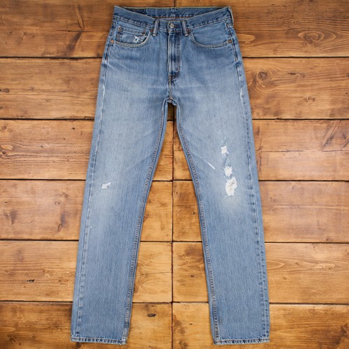 Vintage Levis 505 Jeans 34 x 38 Stonewash Straight Blue Red Tab Denim