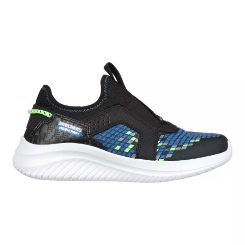 SKECHERS Boys Shoes Ultra Flex 3.0 Big Kid Size 4 Triple Pointz Blk/Blue/Lime - Picture 3 of 8