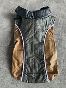 Manteau imperméable pour chien gris brun doublé taille 29 cm NEUF