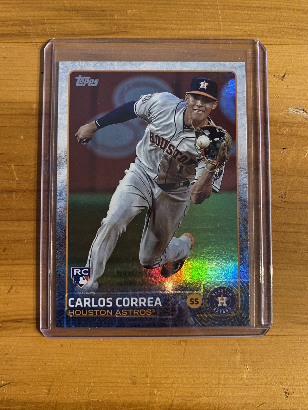 2015 Topps Update Carlos Correa Flagship Rainbow Foil Rookie RC Astros