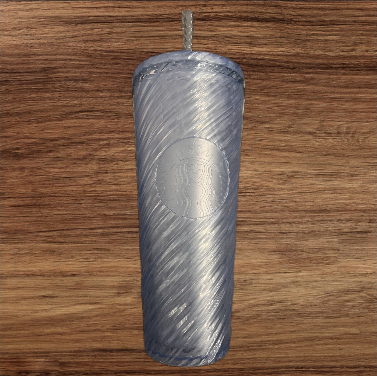 Starbucks Summer 2024 Light Blue Swirl 24oz Venti Cold Cup New Release