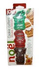 Joie Noel 3 Pc Christmas Cookie Biscuit Cutters Elf Santa Reindeer New