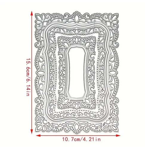 Scrolling Vintage Doily Border Frame Die Cut Card Making Paper Cutting Wedding - Picture 4 of 4