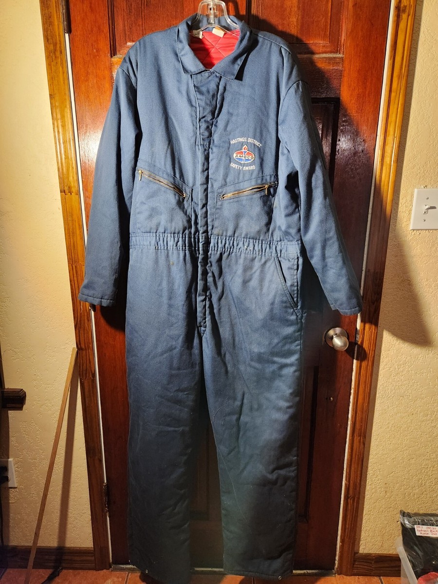 BIG BEN By Wrangler Coveralls XL Reg Quilted Blue Half Zip BIG BEN By Wrangler Coveralls XL Reg Quilted Blue Half Zip