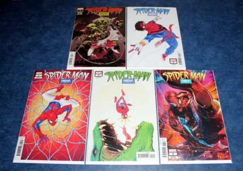 SPIDER-MAN INDIA #1 2 3 4 5 (of 5) VARIANT set MARVEL 2023 SPIDER-VERSE NM