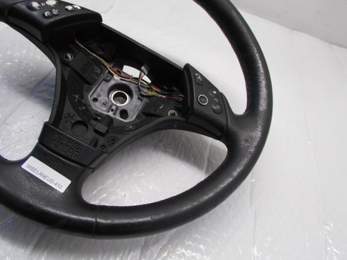 1999-2000 BMW 325I 323I 328I BLACK LEATHER STEERING WHEEL W/ CONTROL SWITCH OEM - Picture 5 of 19