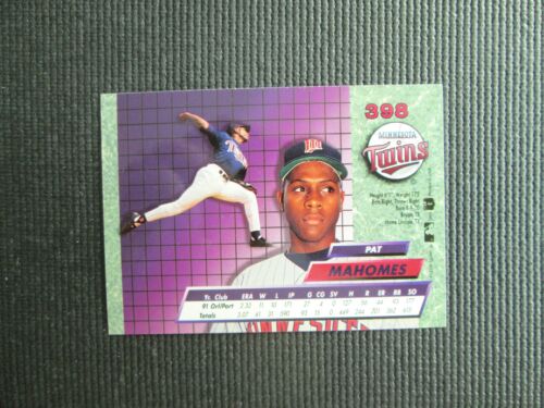 Fleer Ultra Pat Mahomes 1992 #398 gemelos de Minnesota - Imagen 2 de 2