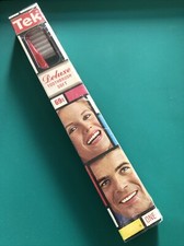 Vtg 1970s Playtex Tek Deluxe Toothbrush Red Soft NIP