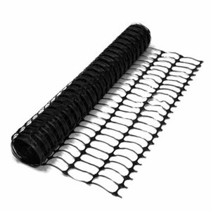 Oypla Heavy Duty Safety Barrier Mesh Fencing - Black