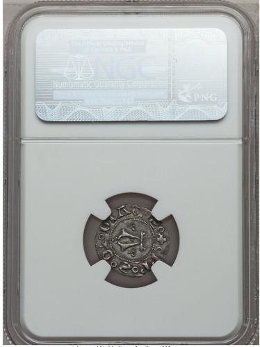 Medieval Knight Warrior on Horse 15th Century Italy NGC XF45 Marche Ancona 1 Bol - Picture 4 of 4