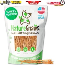 Nature Gnaws USA Turkey Tendons for Dogs - Premium Natural Chew Treats for Dogs