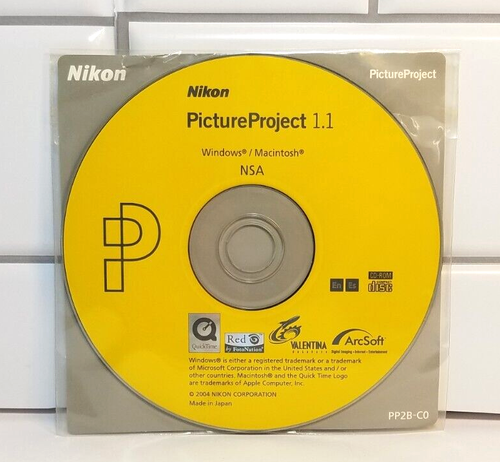 2004 Nikon Picture Project Version 1.0 CD-ROM Windows Mac Software BOTH Tested - Picture 2 of 7