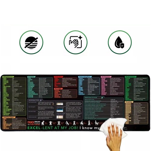 Excel Podkładka pod biurko, Excel Skróty klawiaturowe Podkładka pod mysz DE - Zdjęcie 7 z 17