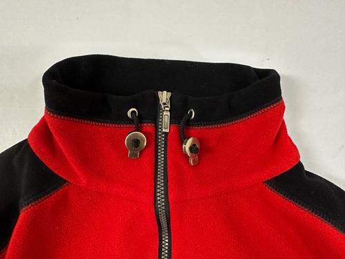 Nils Skiwear Women Colorblook Sweatshirt Red Black 1/4 zip Made USA Size M - Picture 7 of 11