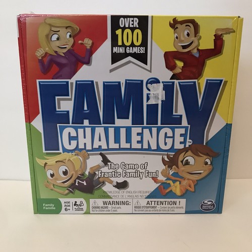 Family Challenge Brettspiel Spin Master 100 Minispiele Familienabend NEU NIB - Bild 1 von 2