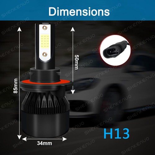 For Dodge Nitro 2007-2011 Combo LED Headlights High Low Beam + Fog Light Bulbs - Picture 3 of 14