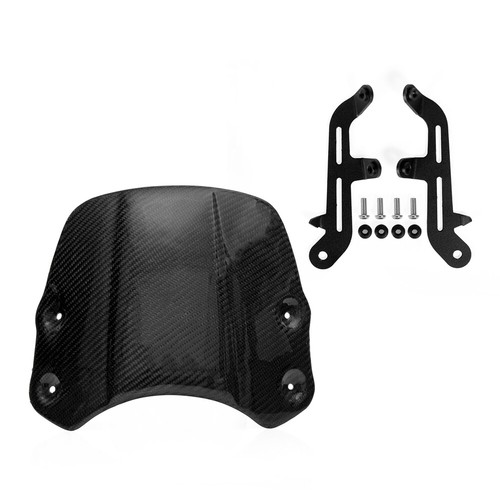 Carbon Fiber Motorcycle Windscreen Windshield Shield For Triumph Bonneville T100 - Bild 1 von 7