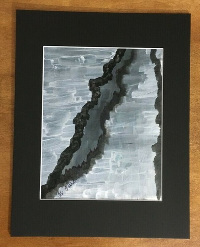 Original Ink Painting by Lori Clark Matted to 11" x 14" Plastic Sleeve GIFT! - Picture 2 of 4