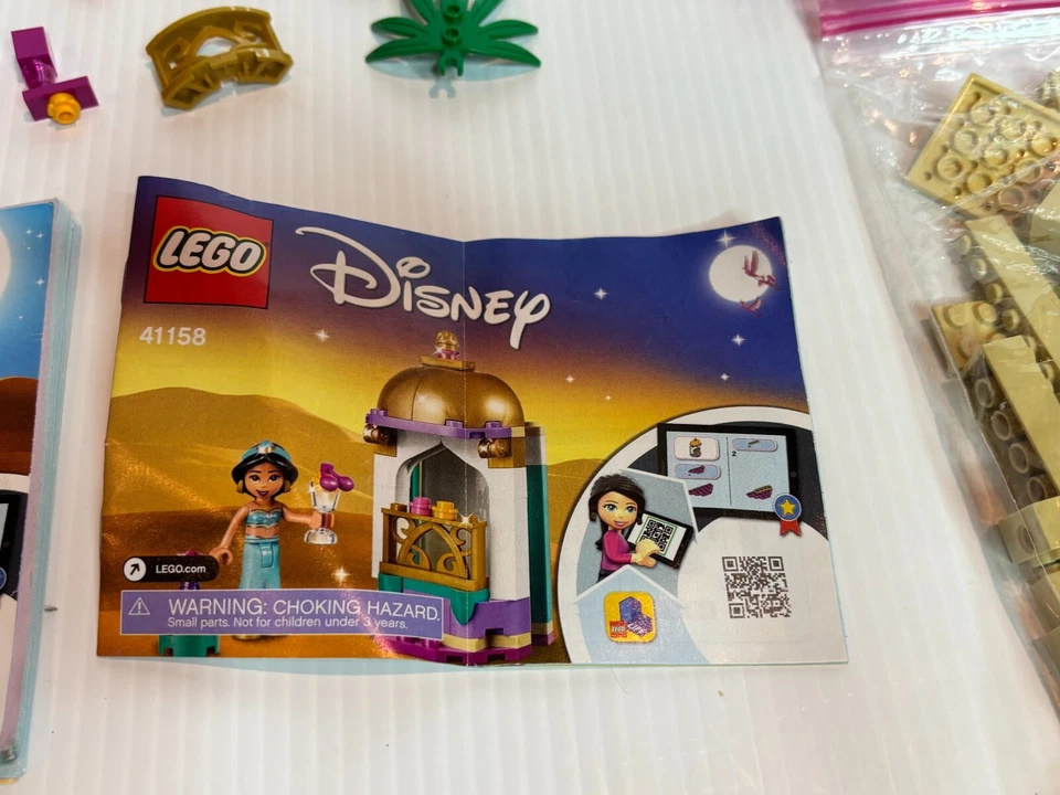 Lote LEGO Disney Princess 41161 41158 Aladdin Jasmine's Palace Adventures Paquete Foto 3 de 4