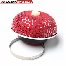 3.5 89mm Air Cold Intake Turbo Charger Supercharger Mushroom Filter Flow Red