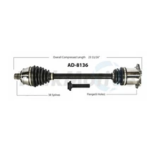 For Audi A6 Quattro 2005-2011 Front Driver Left CV Axle Shaft SurTrack AD-8136