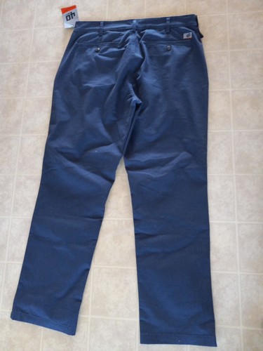 40 Grit By Duluth Trading Co Hombres Pantalones Azul 38x32 Ropa de Trabajo Pantalón Mezcla Algodón NUEVO - Imagen 3 de 4