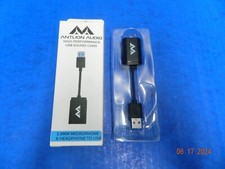 ANTLION USB Stereo Sound Card Adapter for Microphones and Headphones