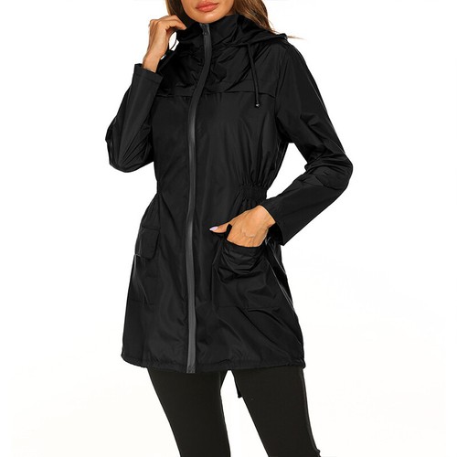 Otoño e Invierno Mujer Nueva Chaqueta Exterior Chaqueta Impermeable Ligera con Capucha. - Imagen 6 de 27