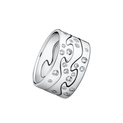 Georg Jensen. Fusion 3 piece Ring 18k White Gold with Diamonds. eBay