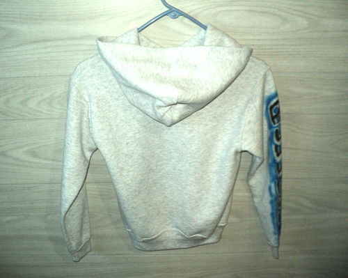 Bulldogs Hoodie Sweatshirt Boys Youth M Gray & Blue Kangaroo Pocket Jerzees - Picture 2 of 4
