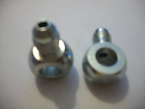 FMR BRAKE FITTINGS AN -3 X 3/8" X 10MM BANJO ADAPTERS, 2 PACK,P/N 941-776-03P - Picture 1 of 2