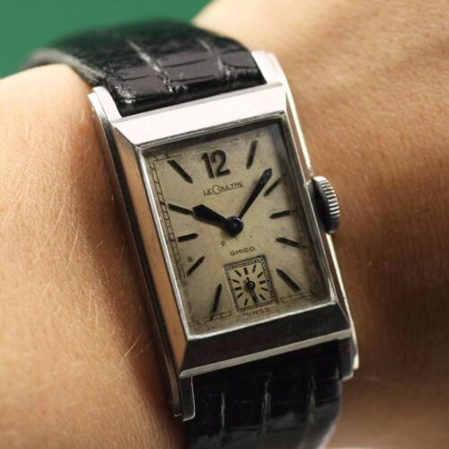 1930's LECOULTRE UNIPLAN ACYER INOXYDABLE MANUAL WIND WRISTWATCH - Picture 9 of 12