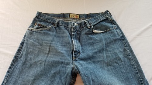 Wrangler 20X Men's Jeans 36x34 Relaxed Fit Medium Wash Distressed Fast Shipping - Picture 8 of 12