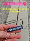Customisable Spotify Keyring Keychain  Valentine Gift Keyring 