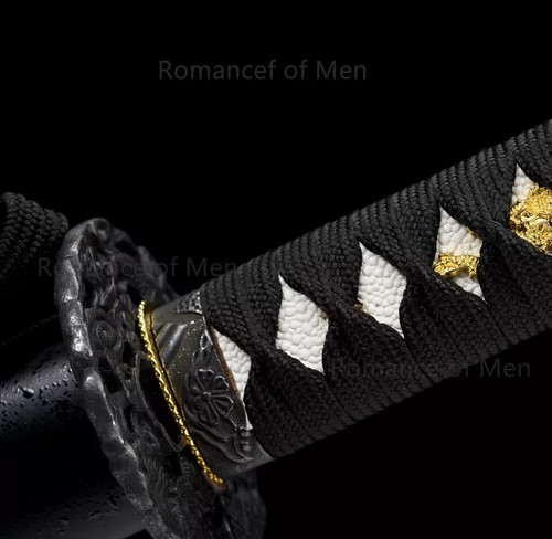 40" Japanese Samurai Sword Katana Fixed Blade Shirasaya Ninja Bushido Knife WOOD - Picture 4 of 13