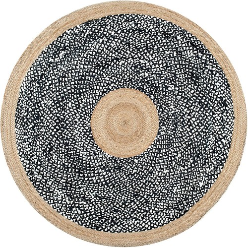 Rug Jute & cotton Handmade Reversible modern rustic look area carpet floor rugs - Picture 2 of 8