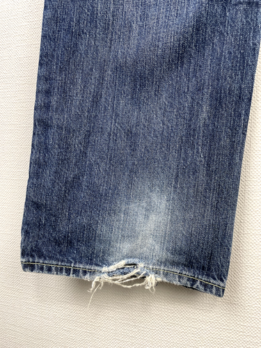 Replay NEWDOC Dlue Denim Straight Button Fly Ripped Jeans W34 L34 - Picture 17 of 24