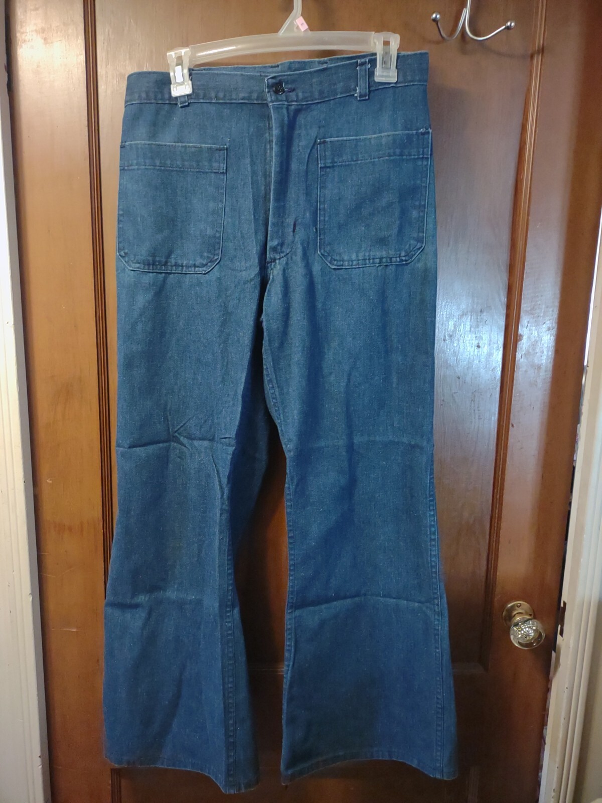 vtg 32R utility trouser denim us navy sailor jean… - image 1