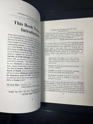 Dr Malachi Z York 666 Leviathan The Beast As The Anti-Christ Part 1 & 2, Reprint - Foto 2 di 9