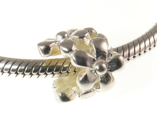Genuine LOVELINKS 925 sterling silver FLOWERS charm bead, summer garden - Picture 6 of 10