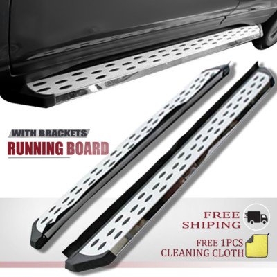 2Pcs Fits for Audi Q7 2017-2025 Door Fixed Side Step Running Board Nerf Bar