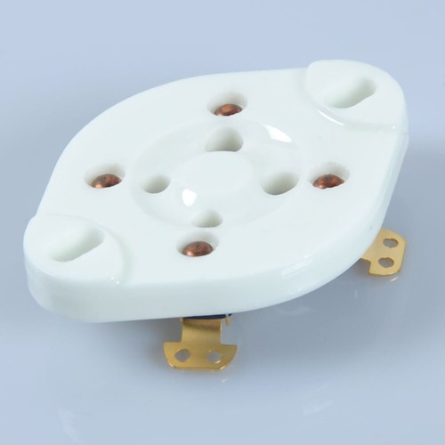 2 un. enchufe de cerámica de tubo base GZC4-1 U4A 4 pines para 300B 572B 811A - Imagen 7 de 11