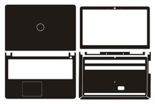 Carbon Vinyl Laptop Sticker Skin Decals for Dell Inspiron 15 7557 7559 5576 5577