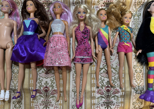 Barbie Dolls Various Years LOT of 17 Stacie Dahlia Soccer Rider Penguin Rainbow - Picture 11 of 21