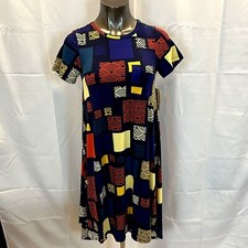 NWT LuLaRoe Size XXS Carley  Multi Color Pocket Dress Short Sleeve 