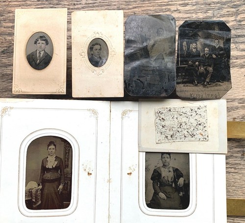 ¡ÁLBUM ALL TINTYPES! 41 FOTOS DE TIPO c 1870 -99 Buchanan Kesselring Family Pa - Imagen 3 de 11