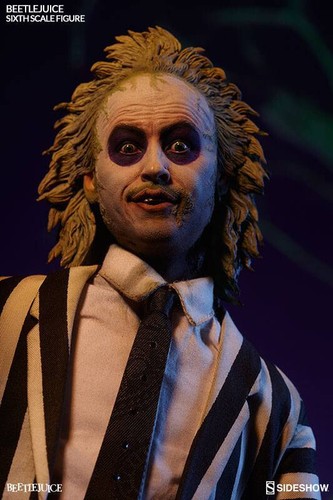 BEETLEJUICE (Michael Keaton) with TOMBSTONE 1/6 Action Figure 30 cm SIDESHOW - Imagen 6 de 13